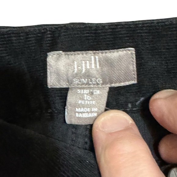 J Jill NWT slim leg authentic fit corduroy jeans size 16P - Picture 8 of 9